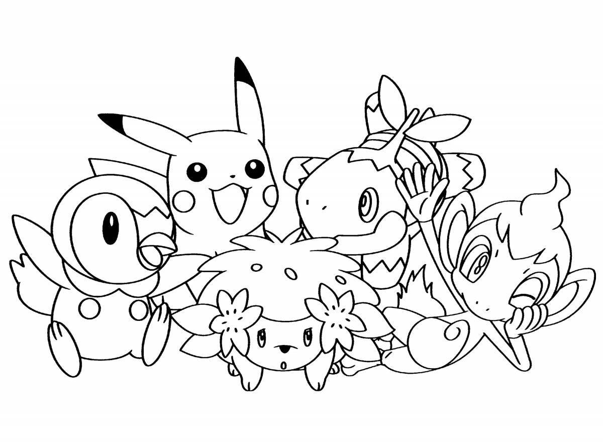 Amazing stitch and pikachu coloring book