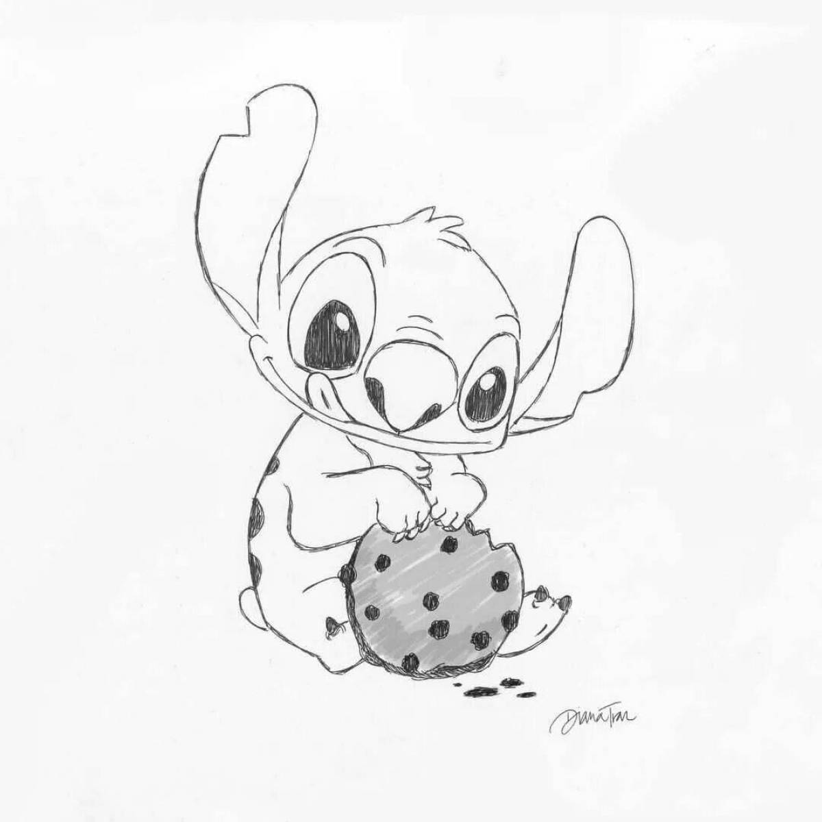 Stitch and pikachu fantasy coloring book