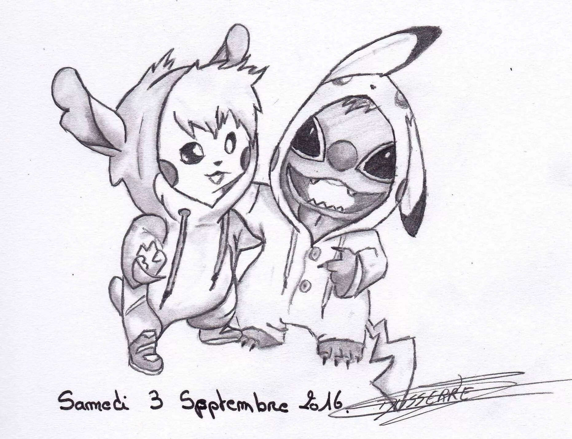 Stitch and pikachu #8