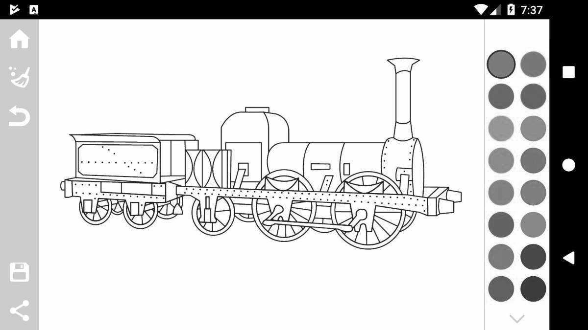 Animated Train Eater Coloring Page