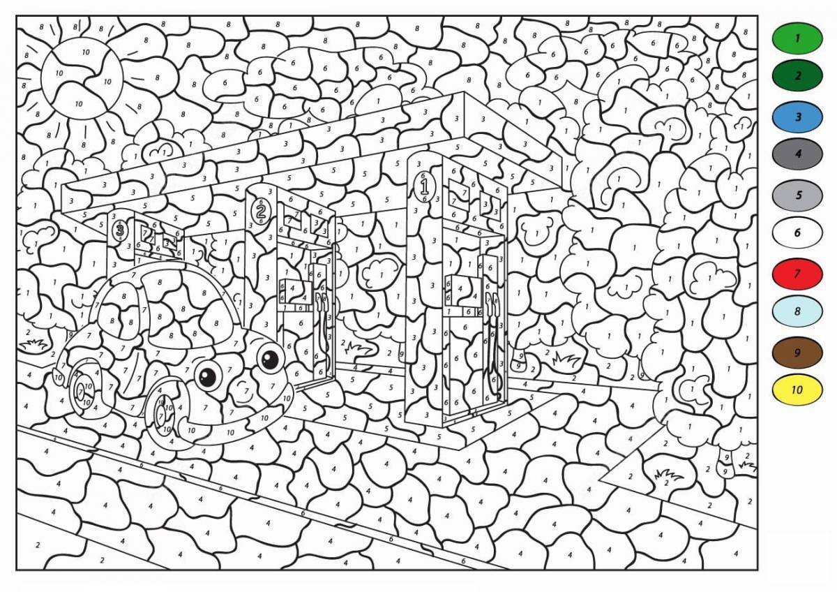 Как нарисовать раскраску по номерам своими руками