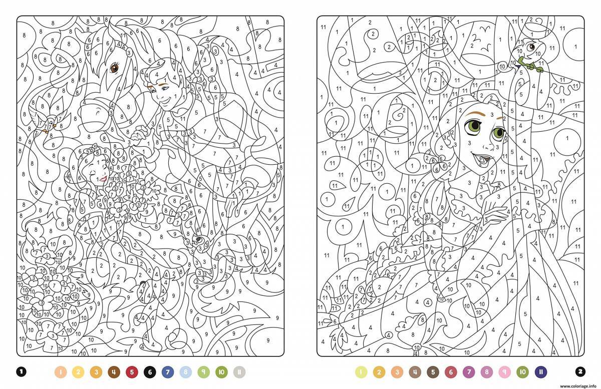 Color live coloring by phone numbers
