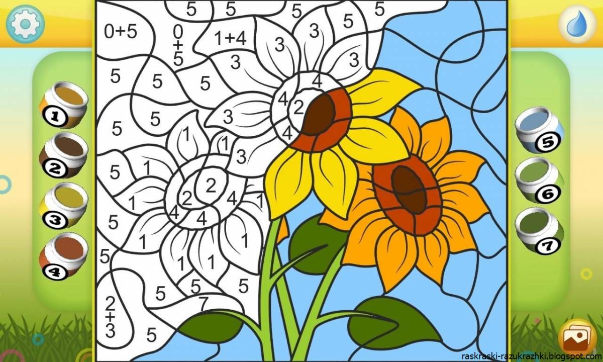 Color-magnificent coloring page by phone numbers