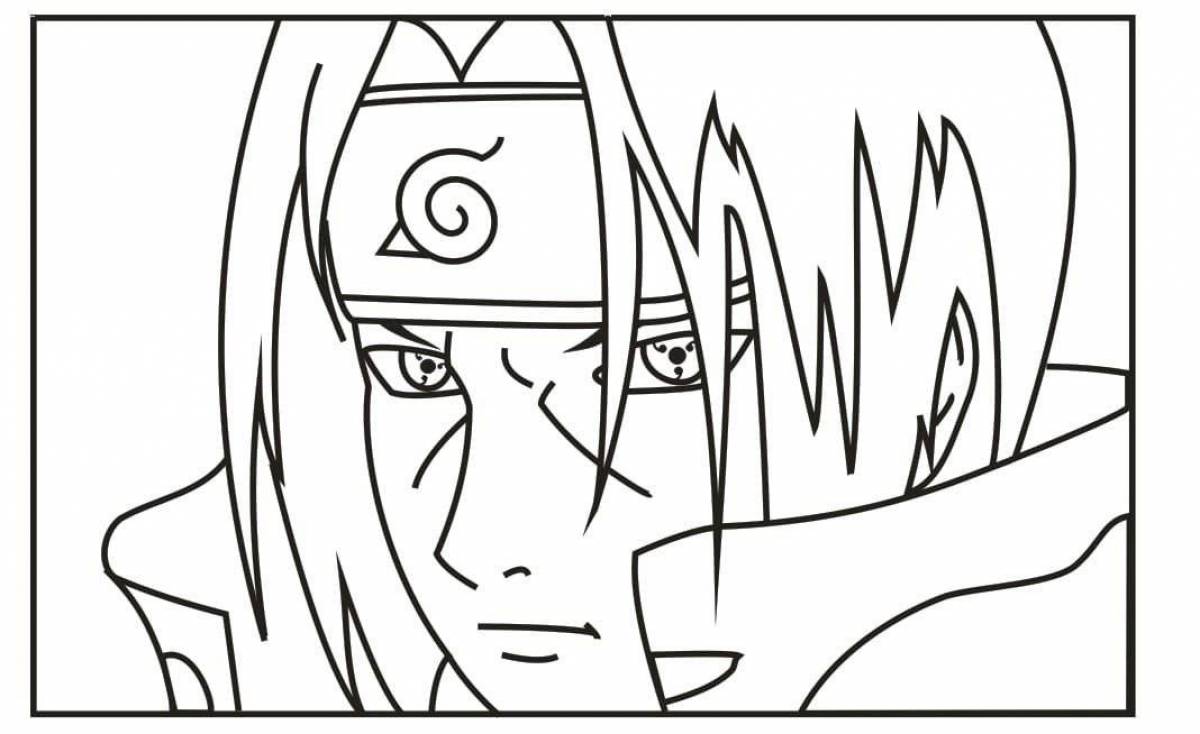 Itachi awesome coloring book