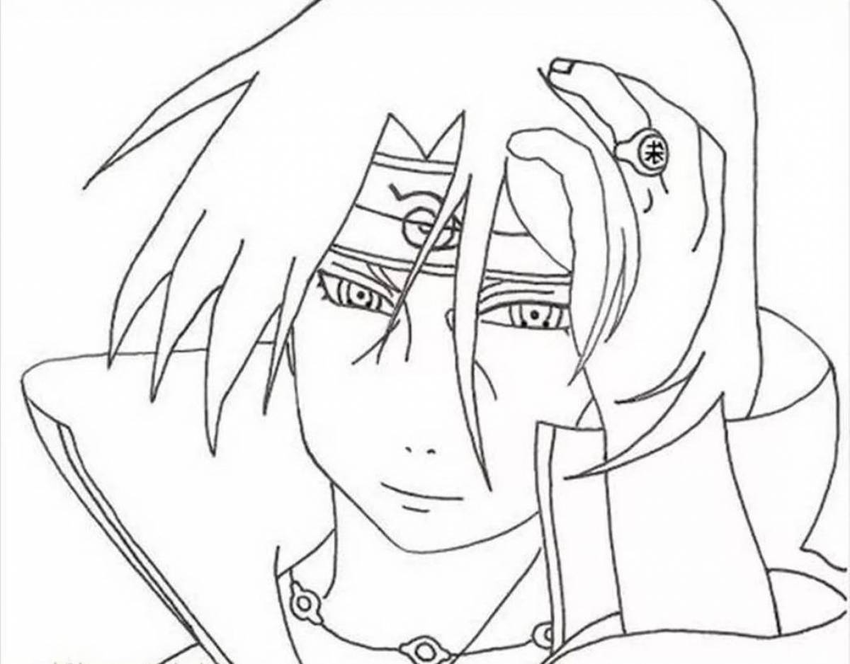 Itachi Animated Coloring Page