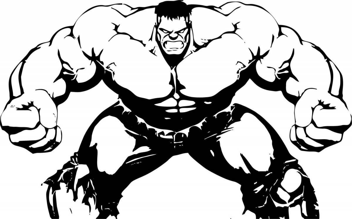 Раскраски Халк Невозможный (Hulk Incredible)