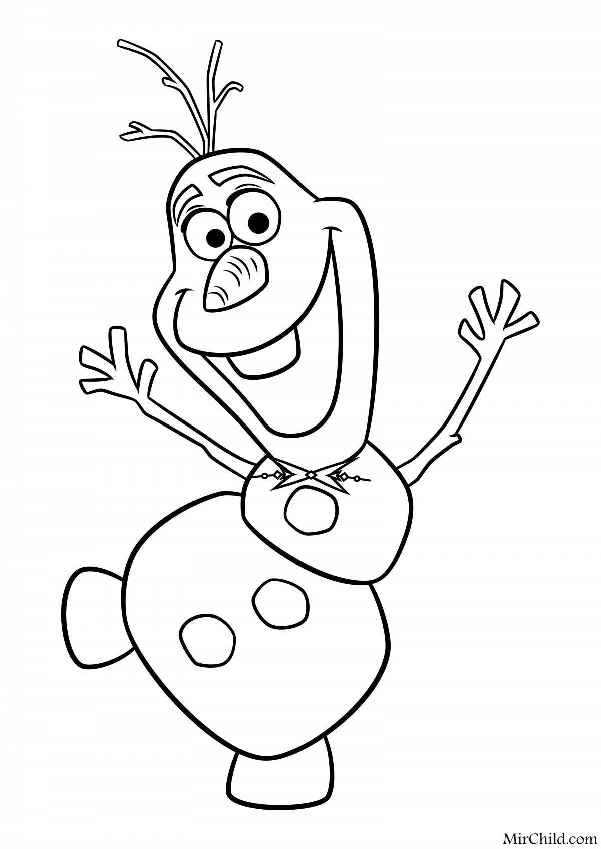 Olaf fun coloring