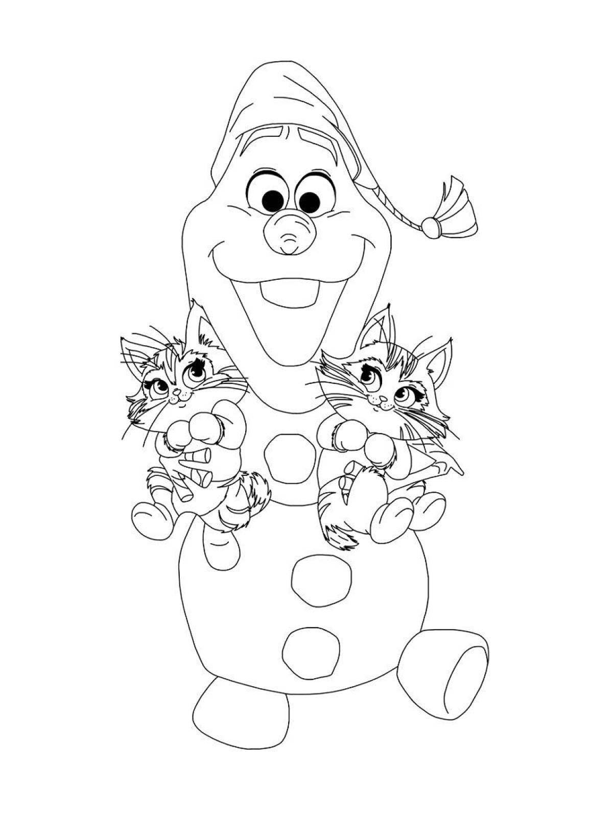 Olaf's gorgeous coloring book