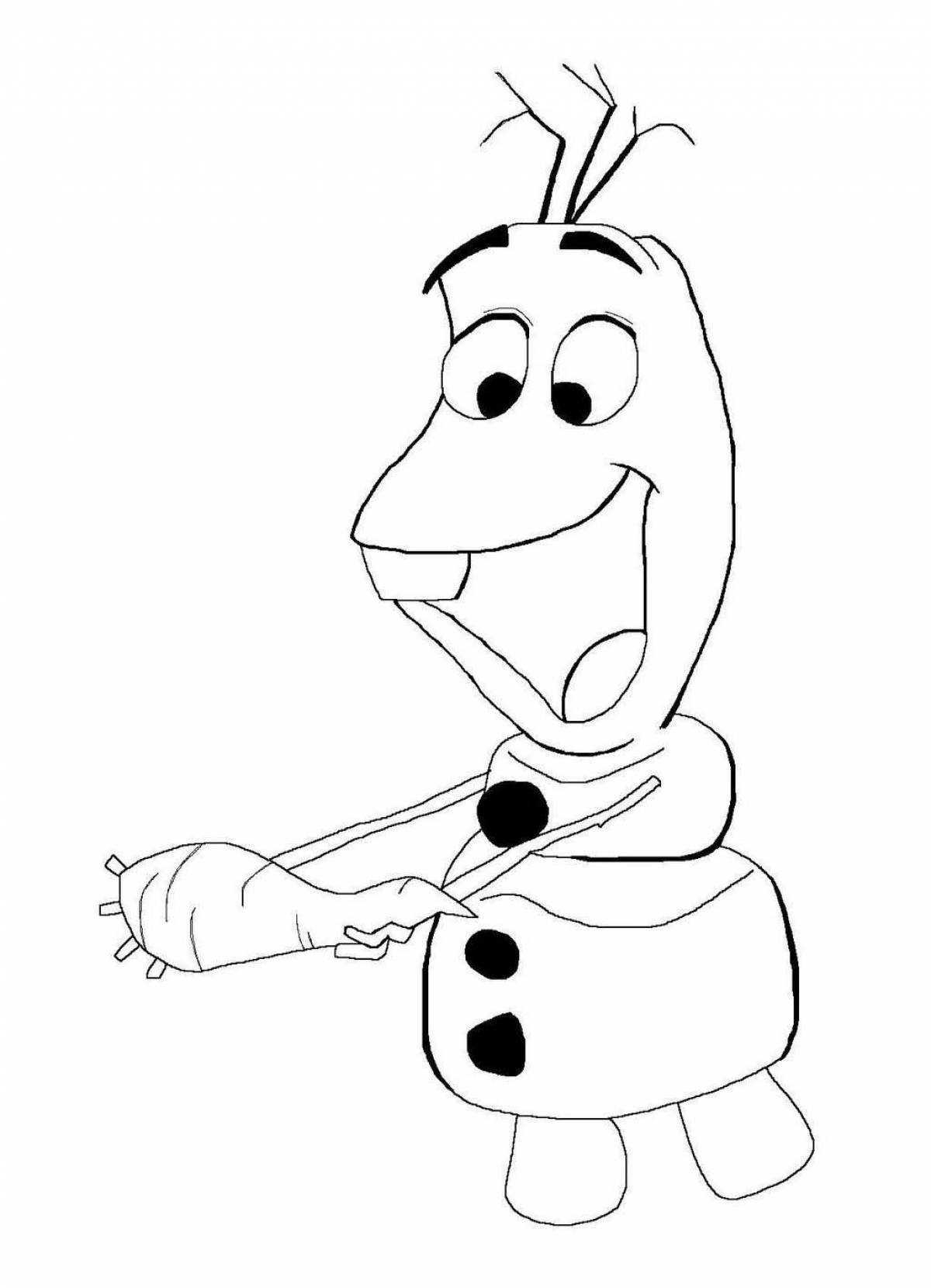 Animated coloring olaf