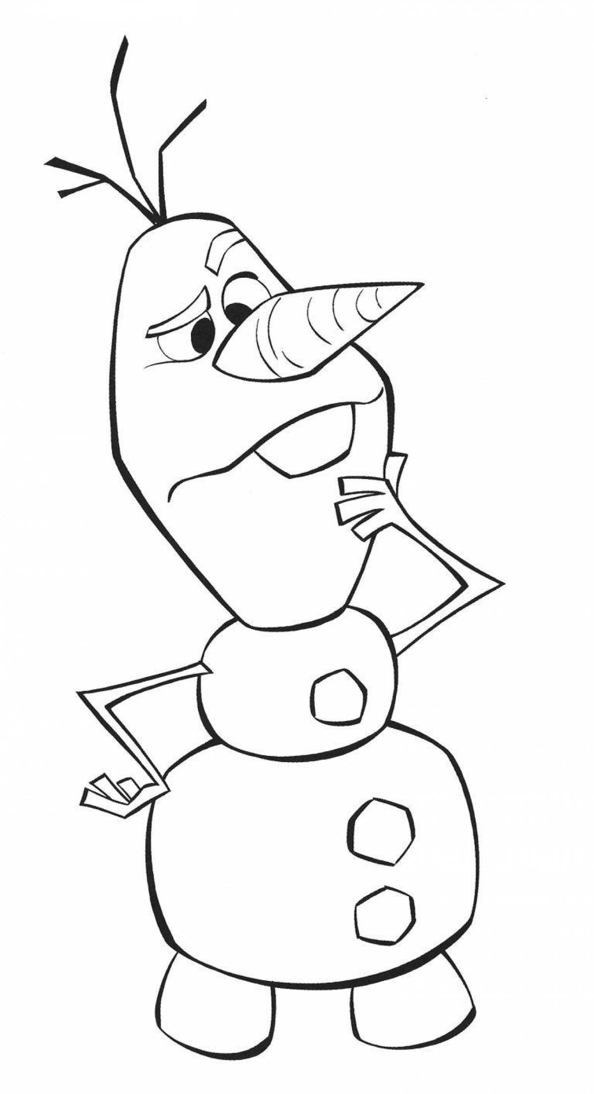 Olaf's exciting coloring book
