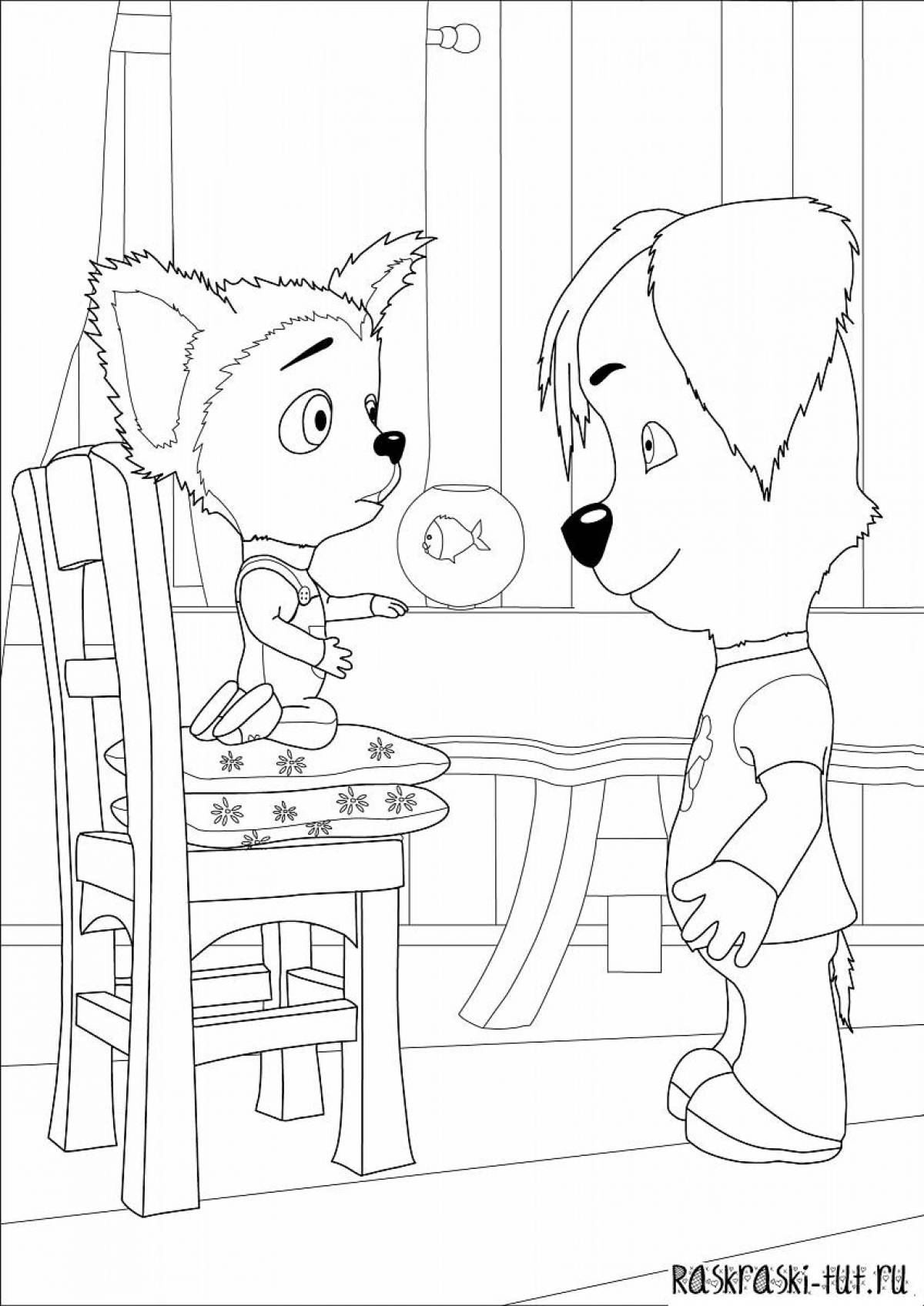 Bright barboskin coloring pages for kids