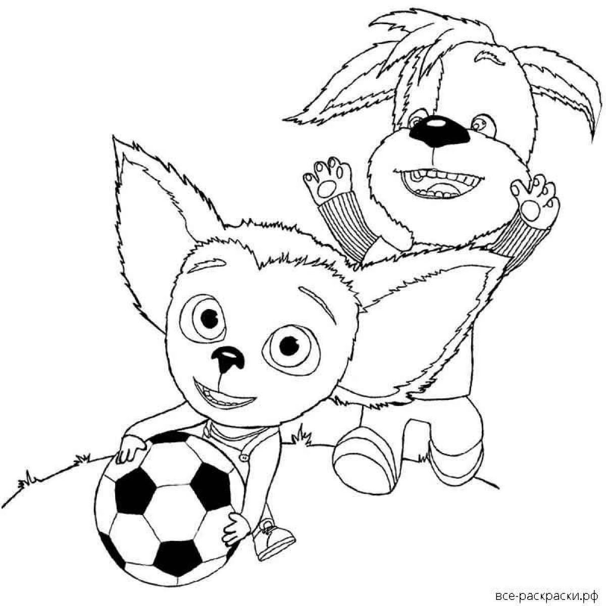 Shiny Barboskin Coloring Pages for Toddlers