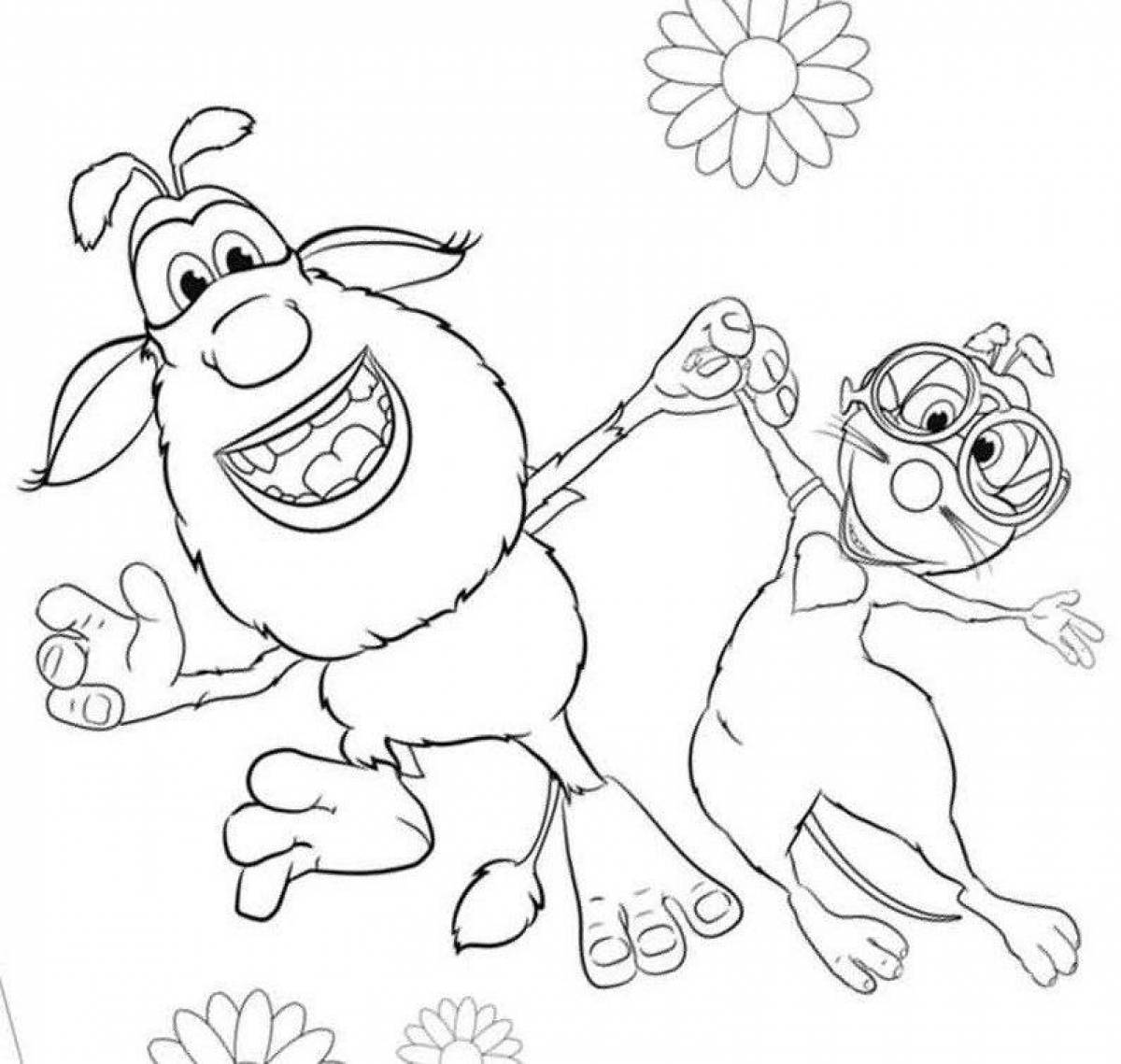 Gorgeous booba coloring book for preschoolers
