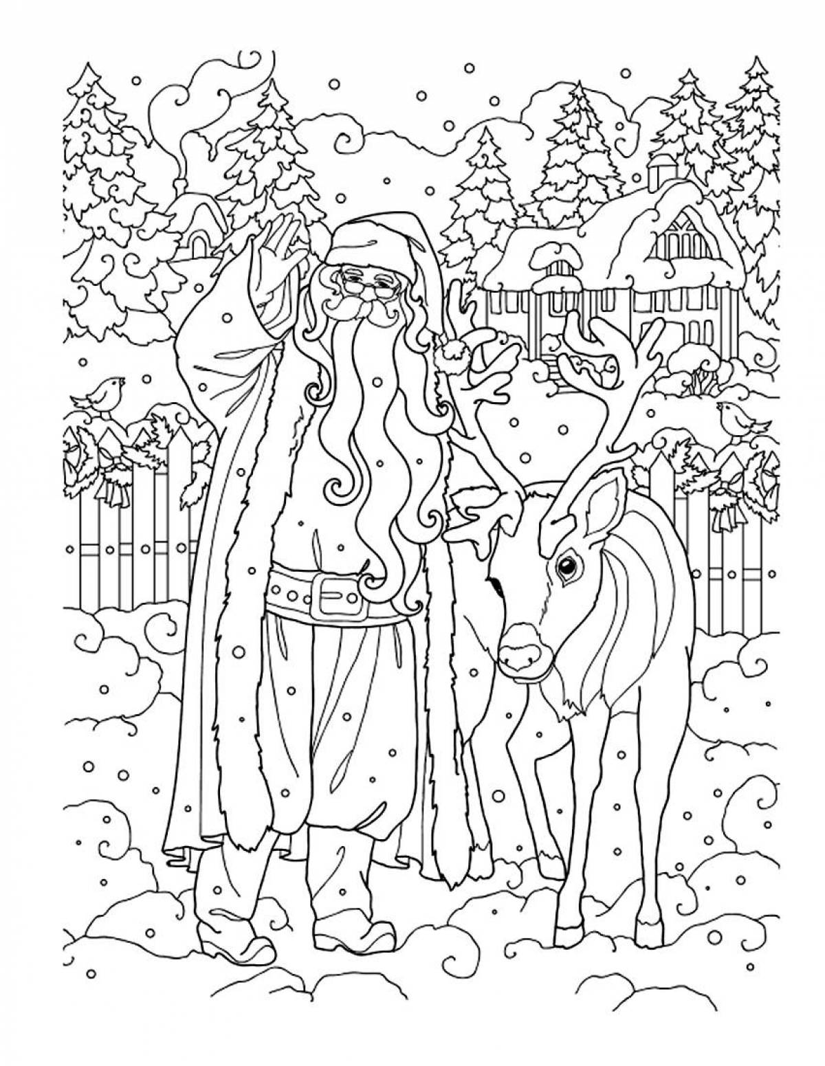 Exquisite Christmas complex coloring book