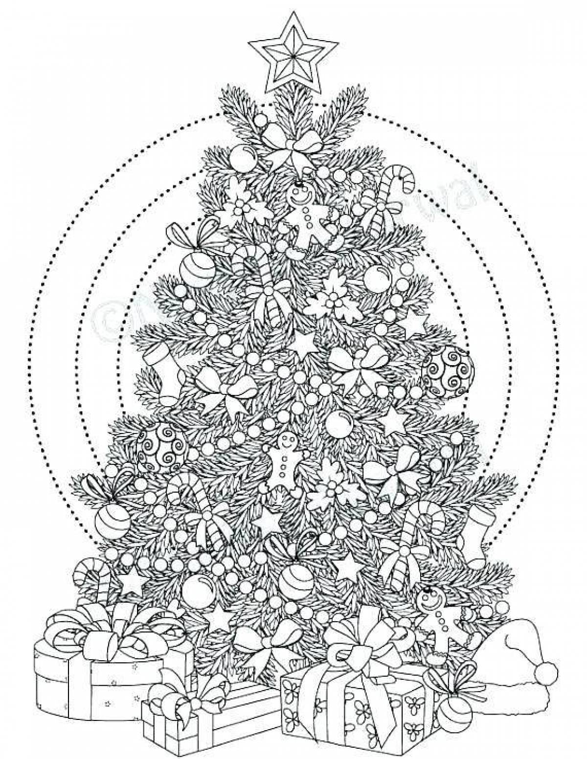Dazzling Christmas complex coloring book
