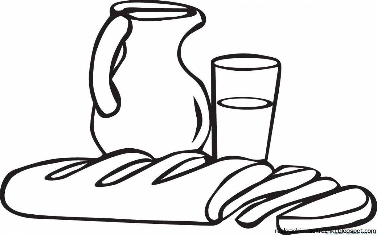 Sweet bread coloring page