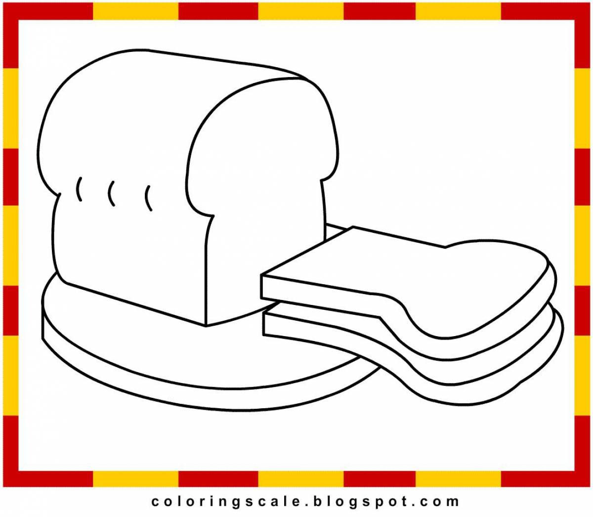 Craft bread coloring page