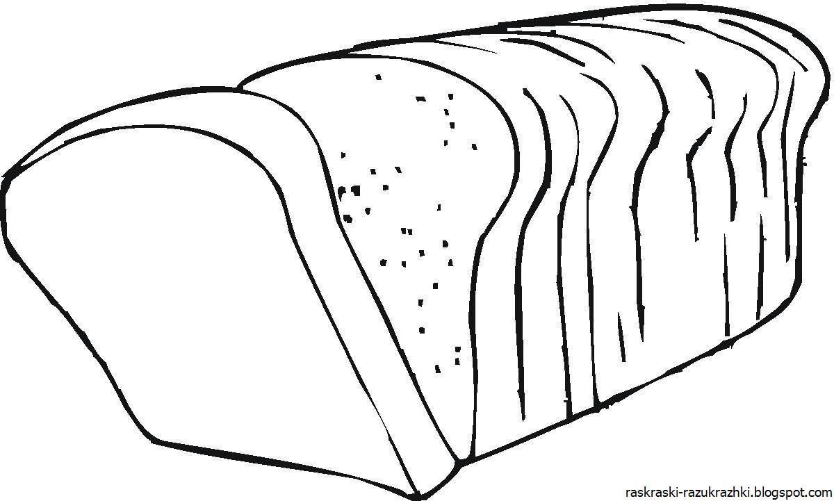 Multigrain bread coloring page