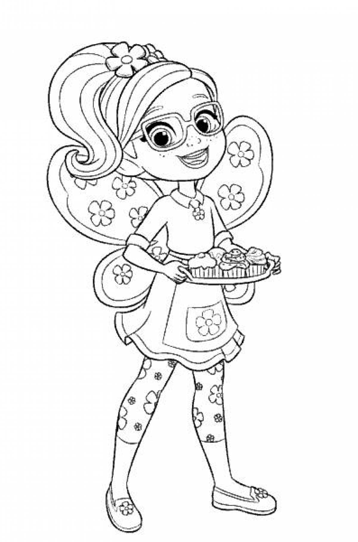 Coloring game time with bright poppy