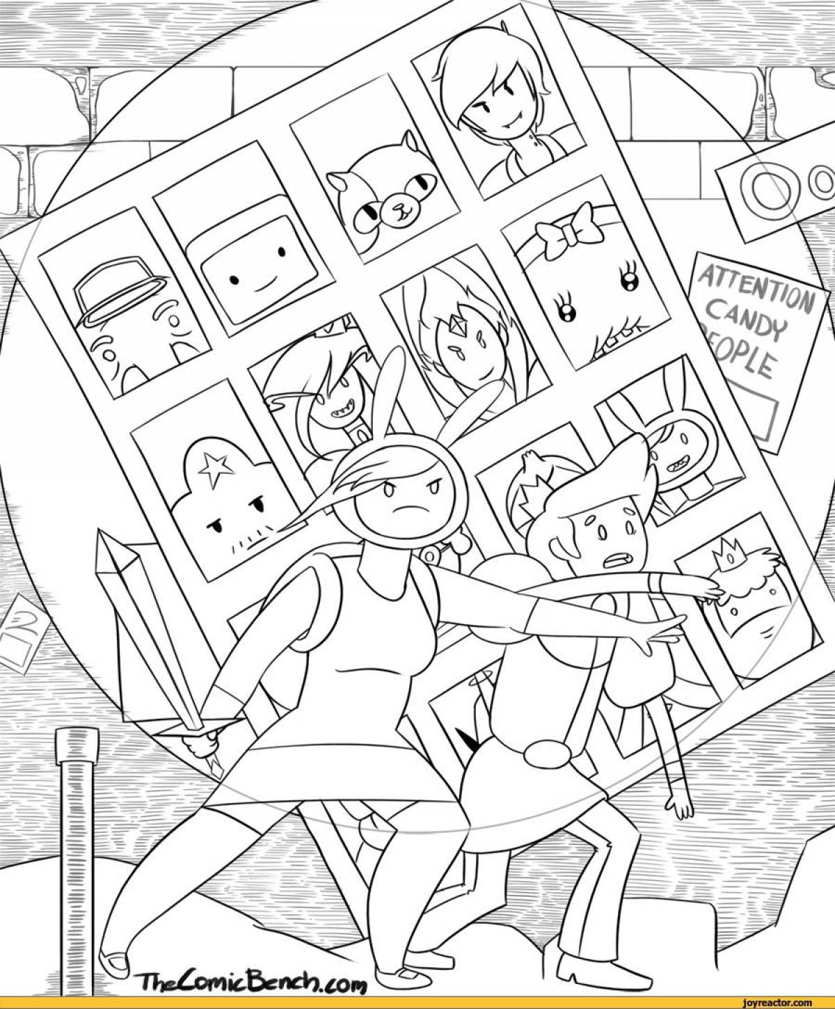 Poppy play time animated coloring page
