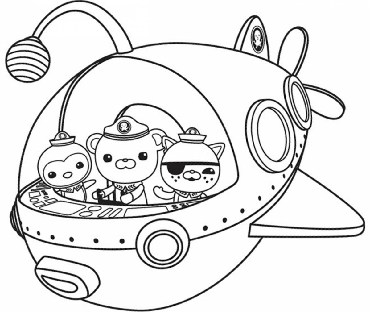 Photo Glorious Octonaut coloring page