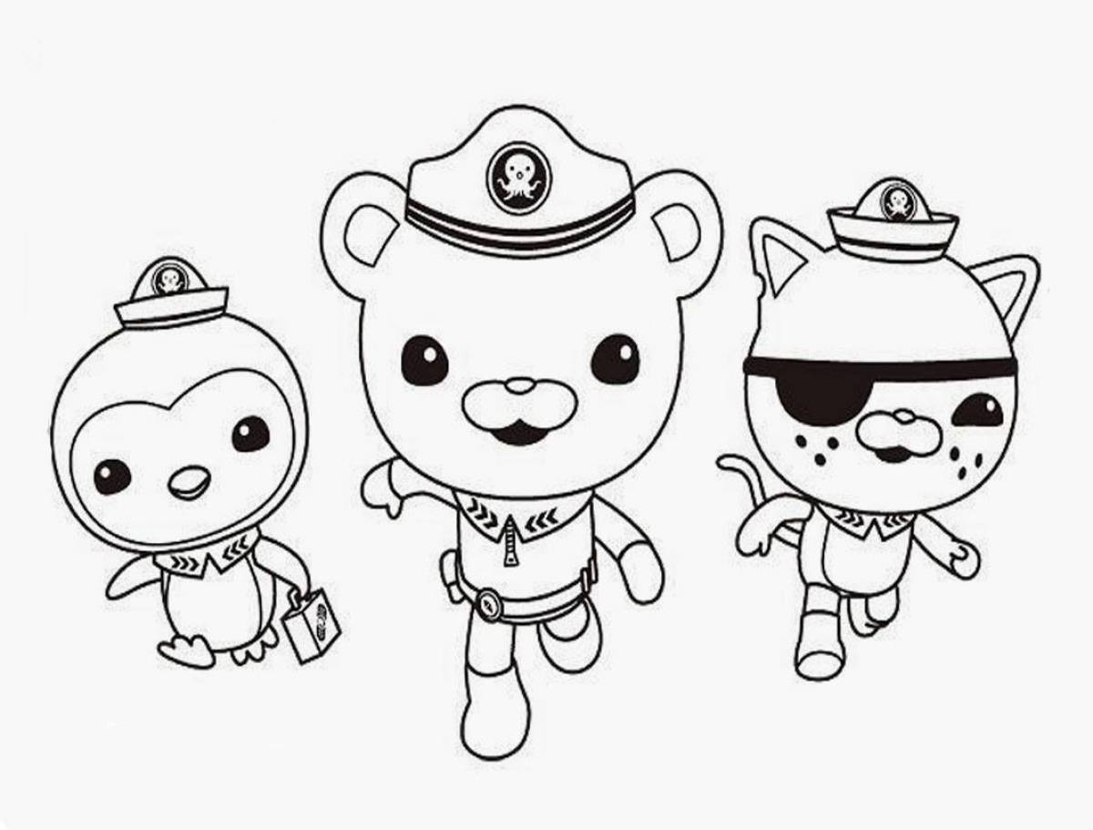 Photo Sweet octonaut coloring page