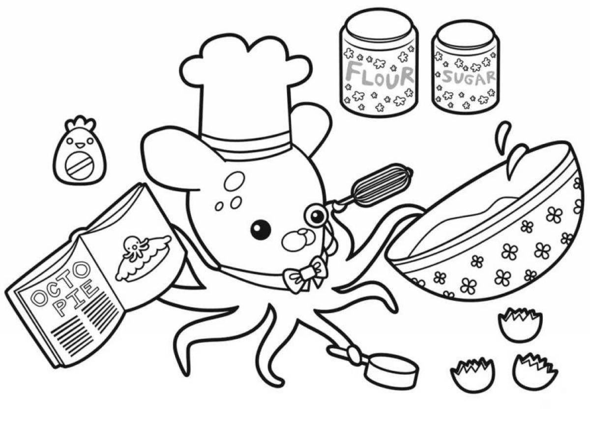 Photo Charming octonaut coloring page