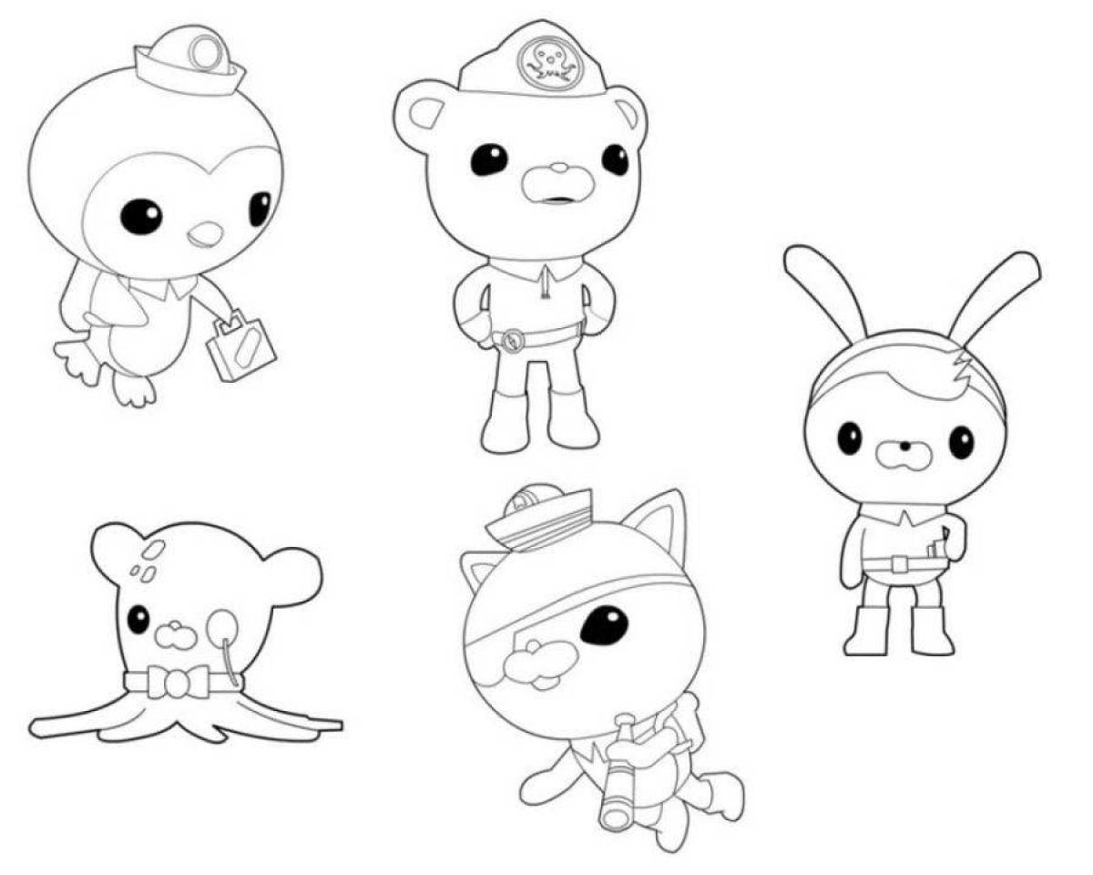 Photo Dramatic Octonaut Coloring Page