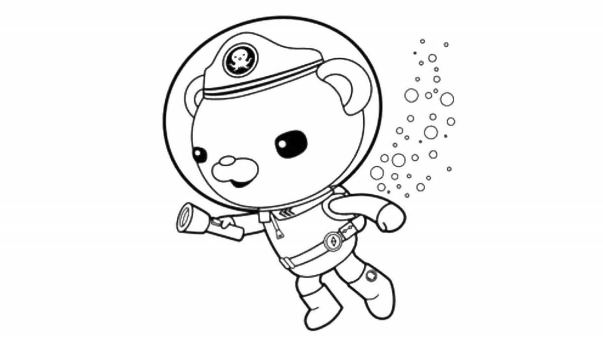 Photo Octonaut funny coloring book