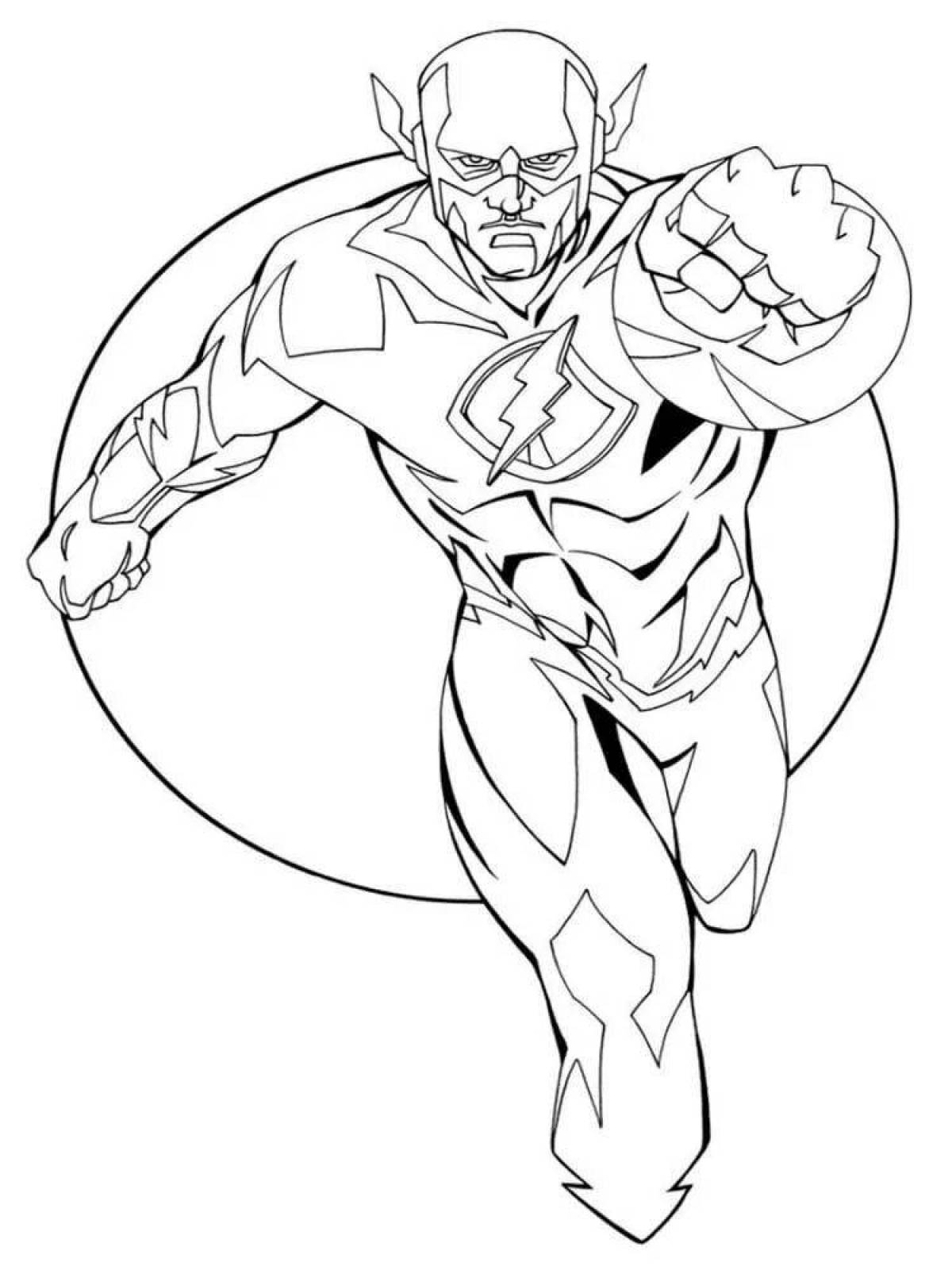 Radiant flush coloring page