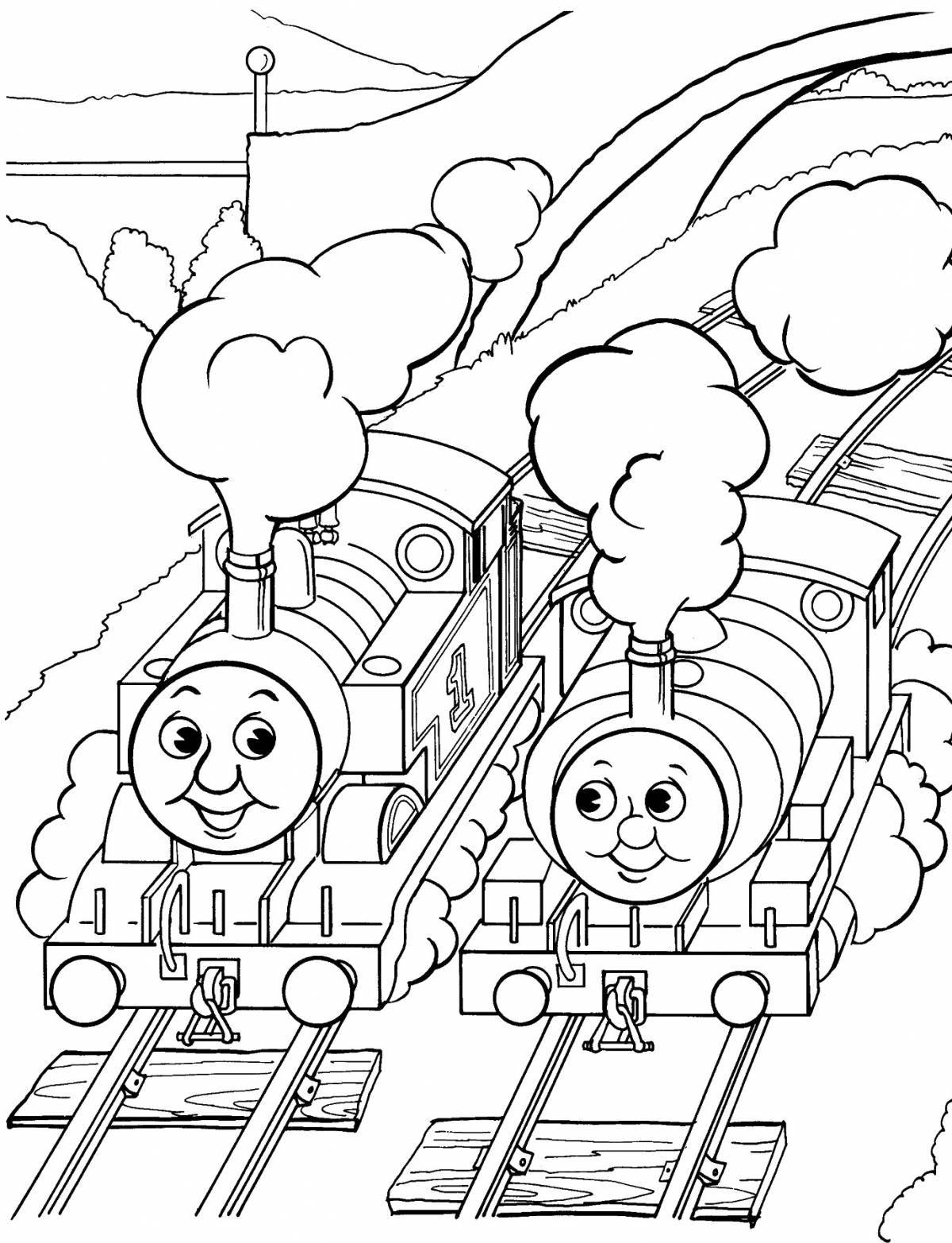 Thomas the Tank Engine Coloring Page