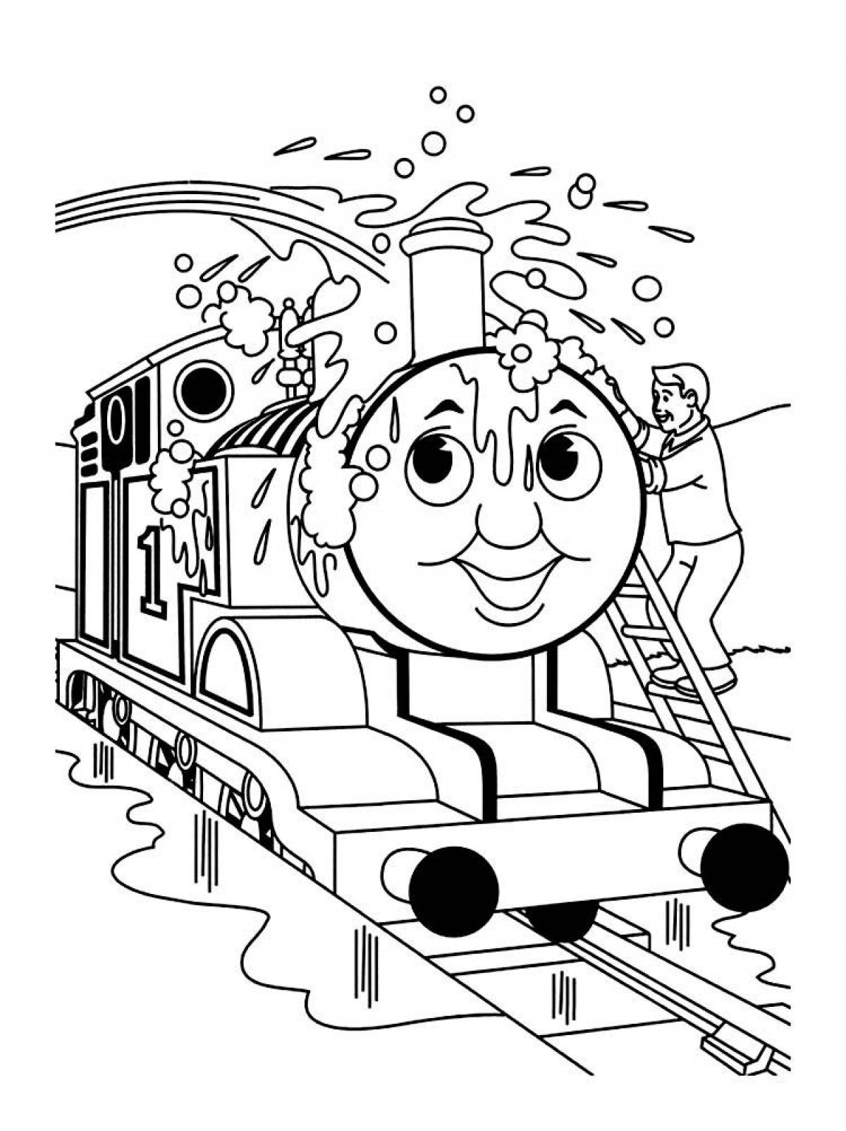 Exciting thomas the tank engine coloring book