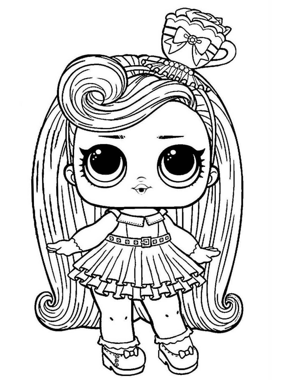 Fabulous lol dolls coloring pages