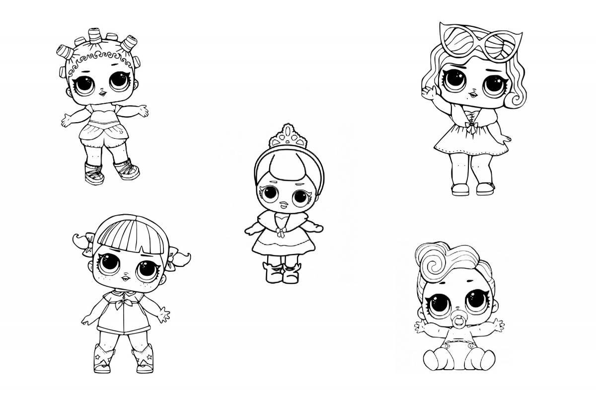 Extreme lol dolls coloring pages