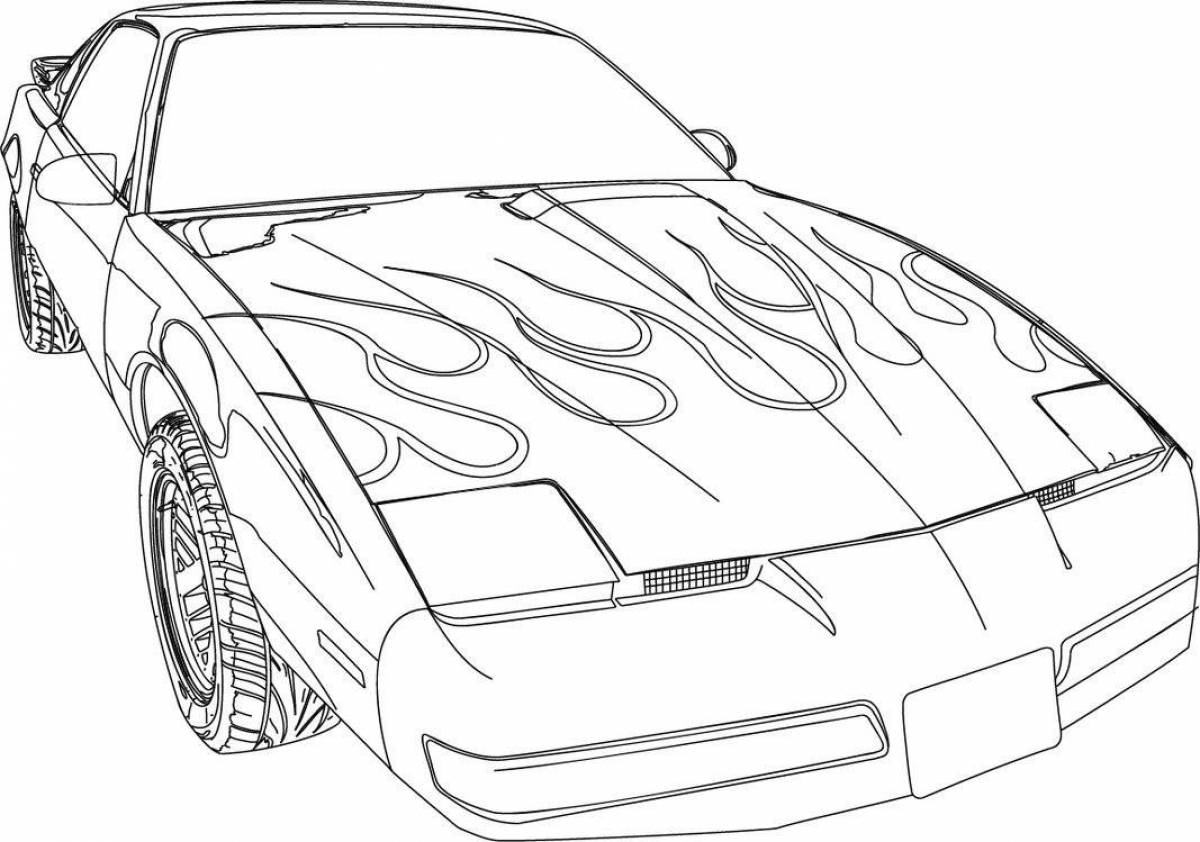 Exciting cool cars coloring book