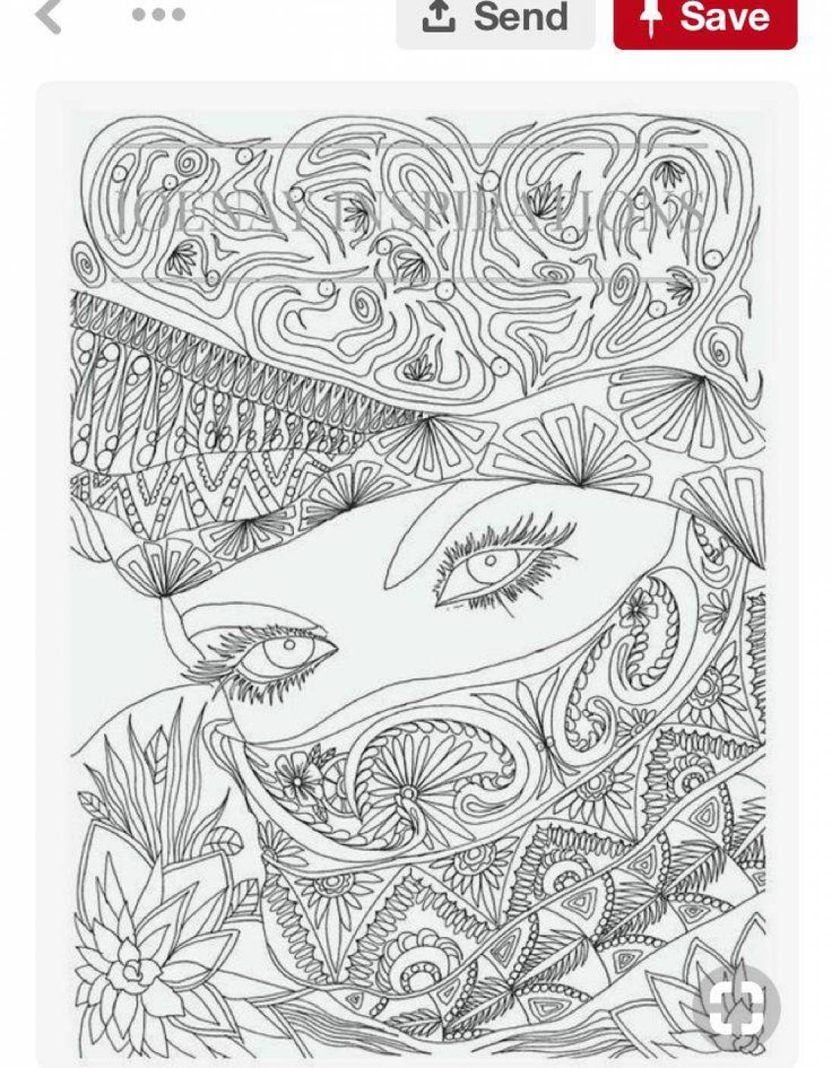 Soothing coloring book for adults