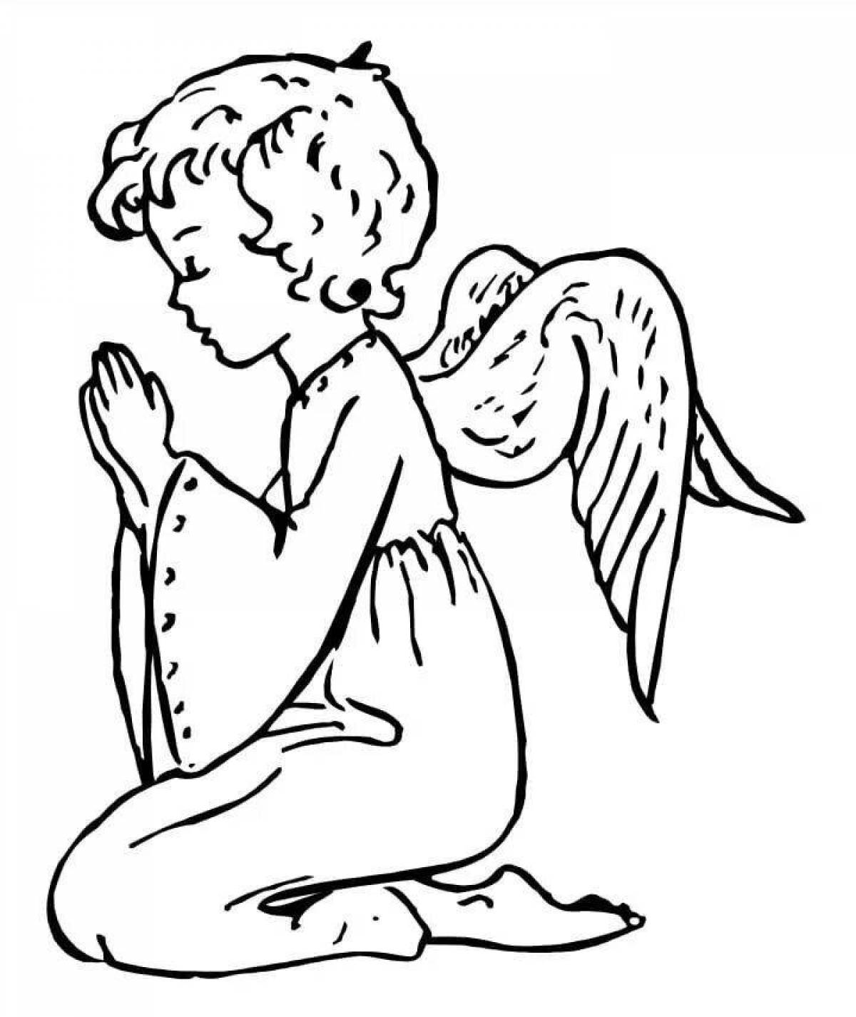 Blessed little angel coloring pages