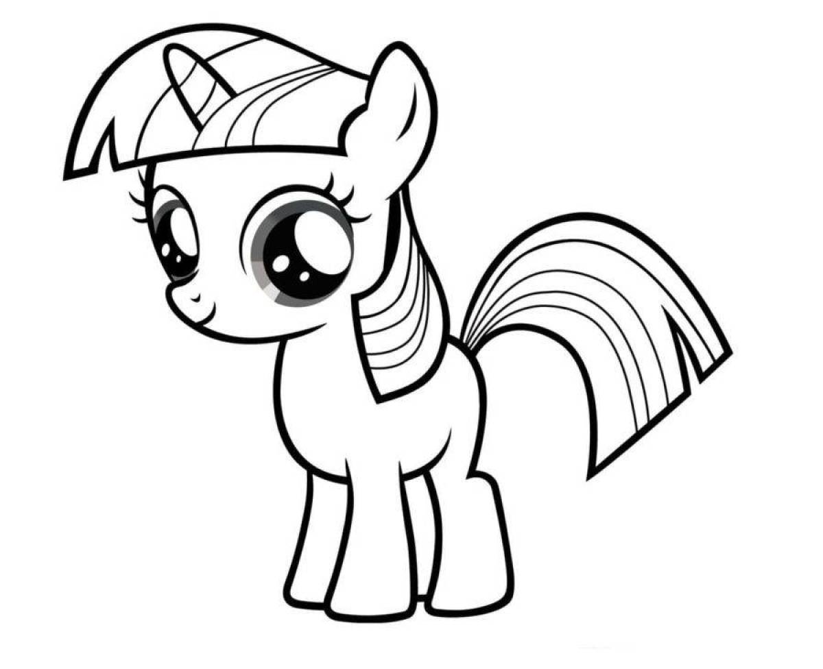 Sparkle pony coloring book