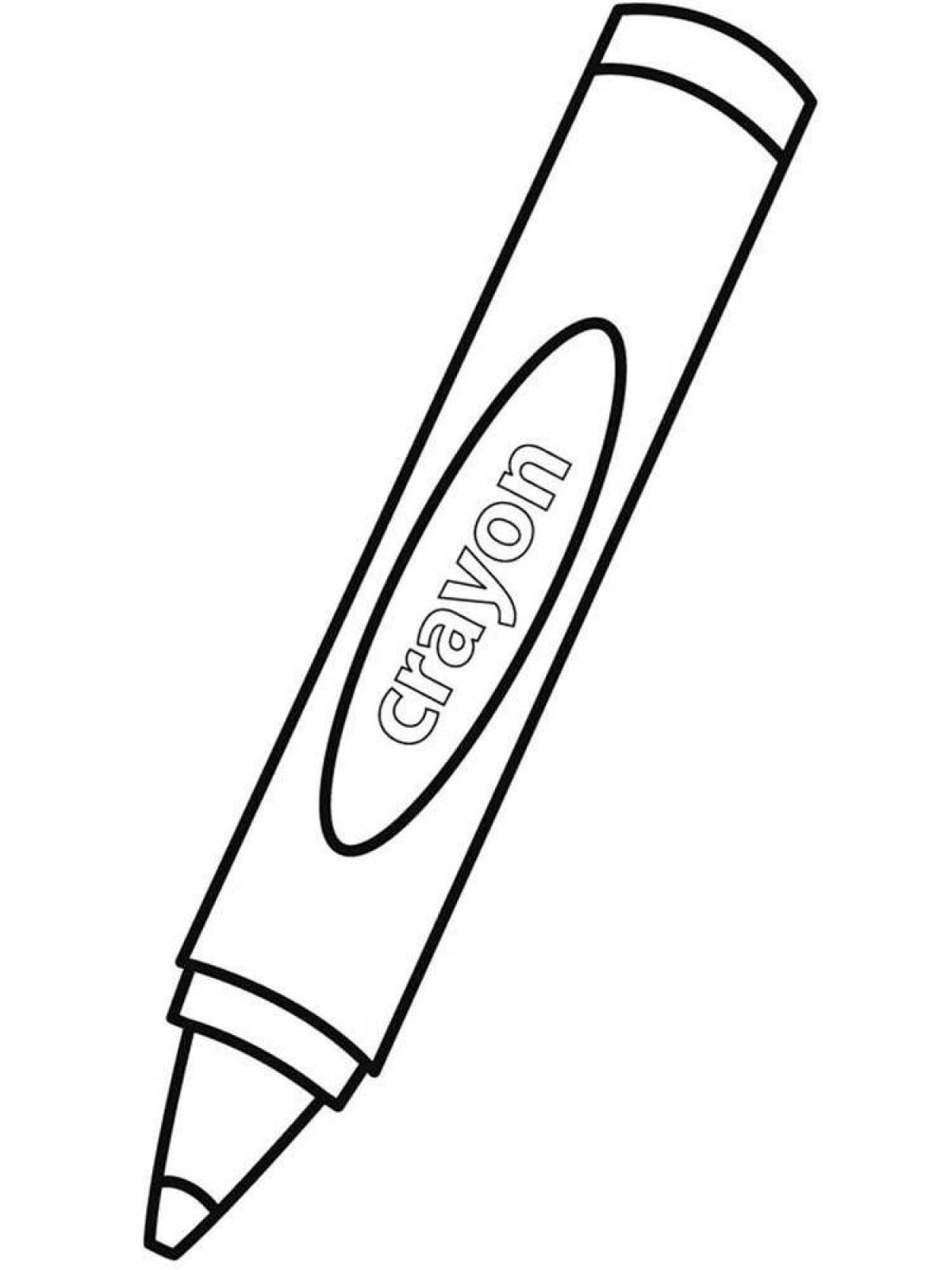 Color bright marker coloring page