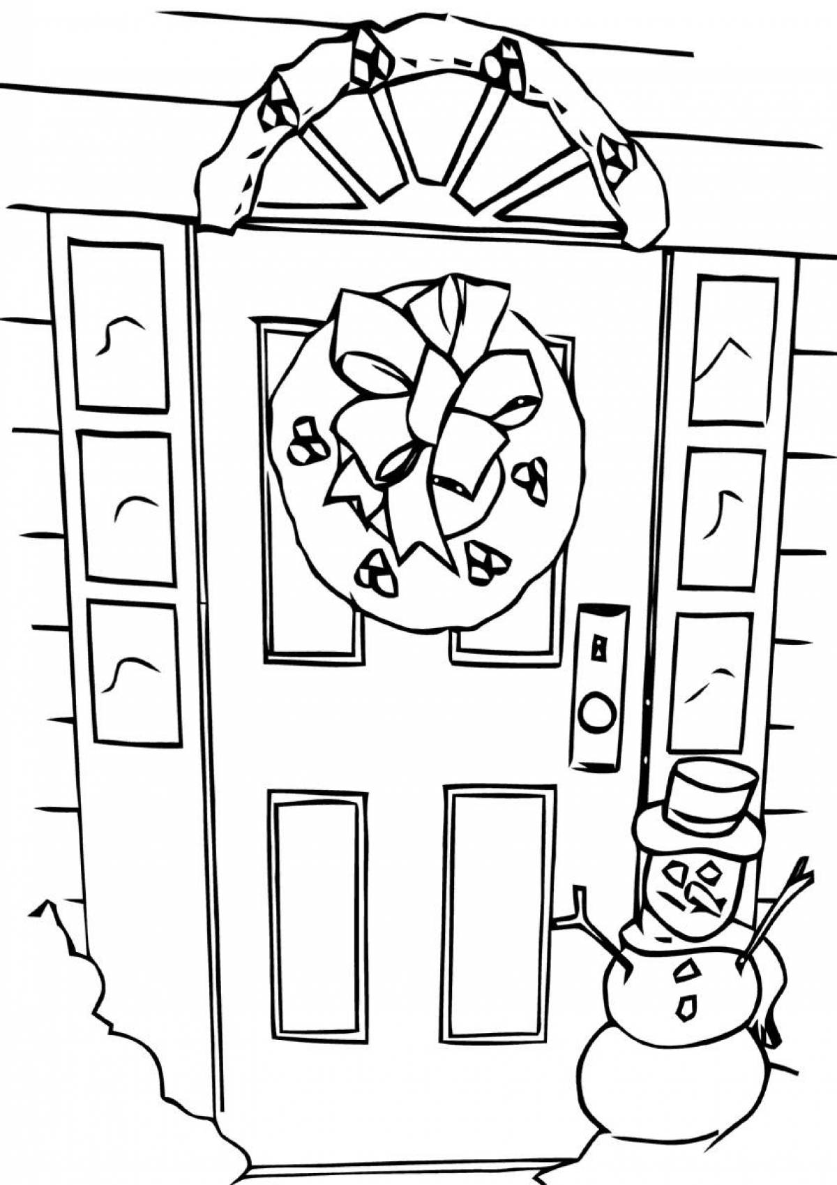 Magic door coloring pages