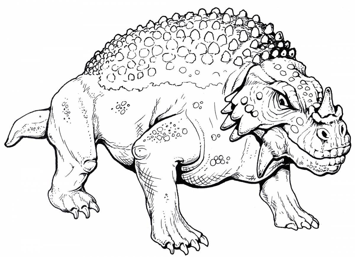 A fun dinosaur coloring book for 5-6 year olds