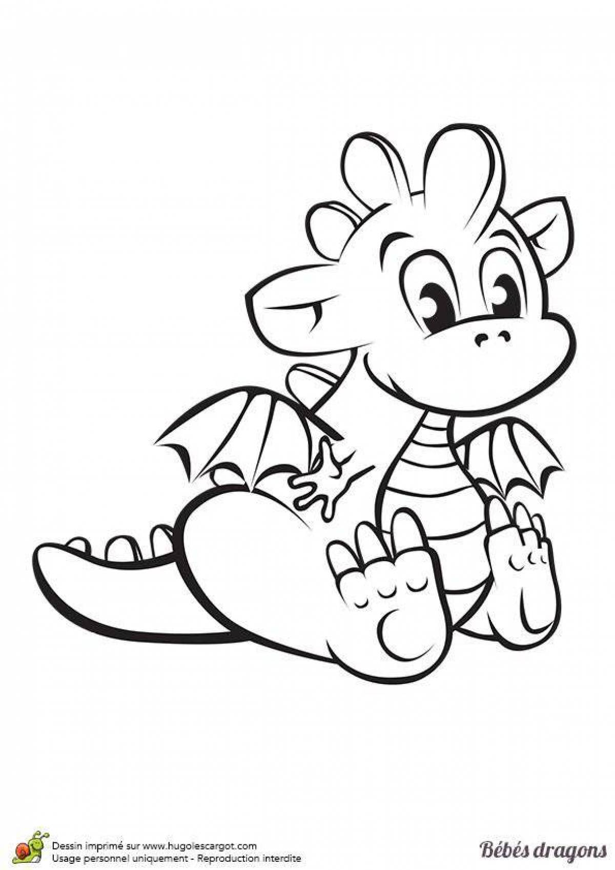 Generous dragon coloring