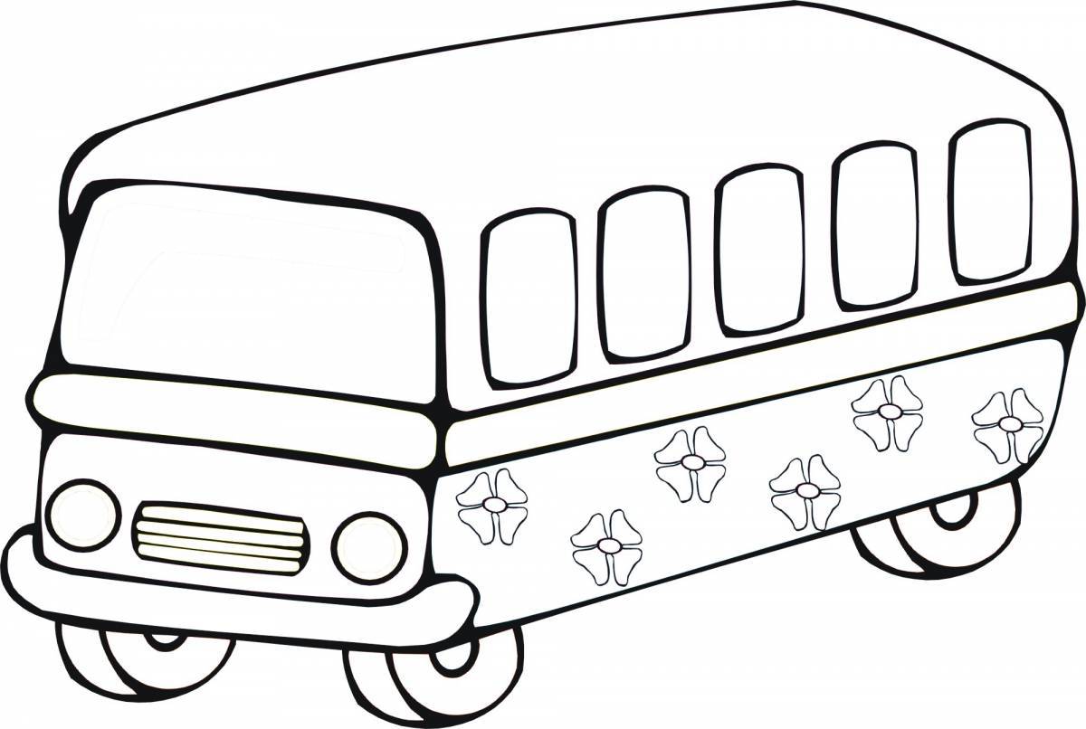 Детские раскраски автобус