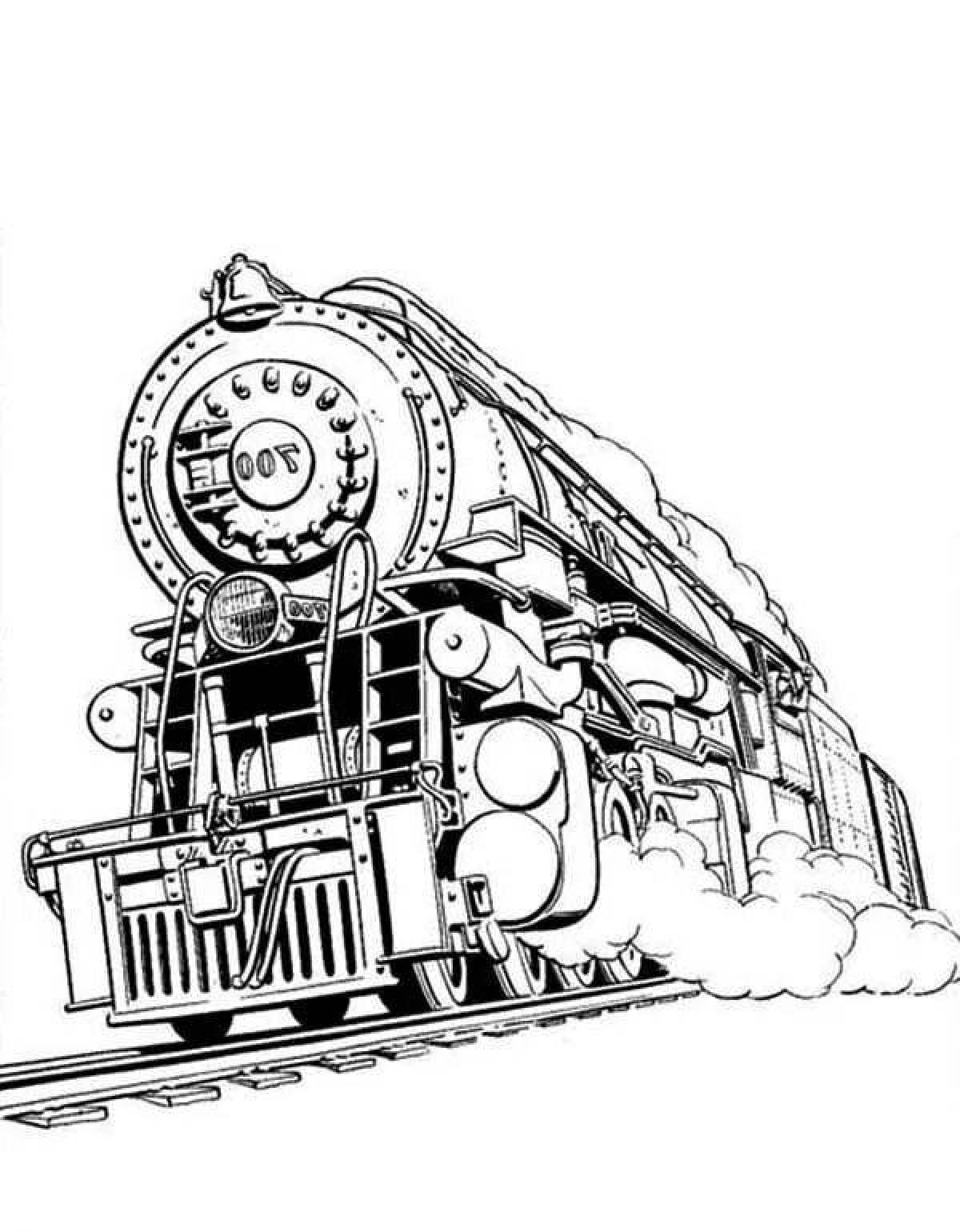 Train Eater bright coloring book