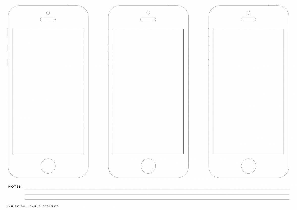 Шаблон бумажного айфона. Макет айфона. Раскраска айфон. Макет айфона для печати. Айфон для распечатки.