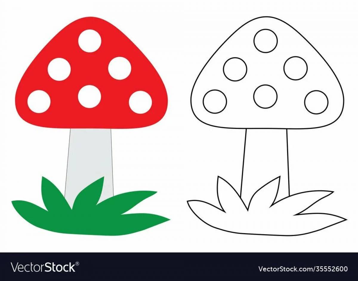 Картинки Грибов Для Детского Сада Распечатать