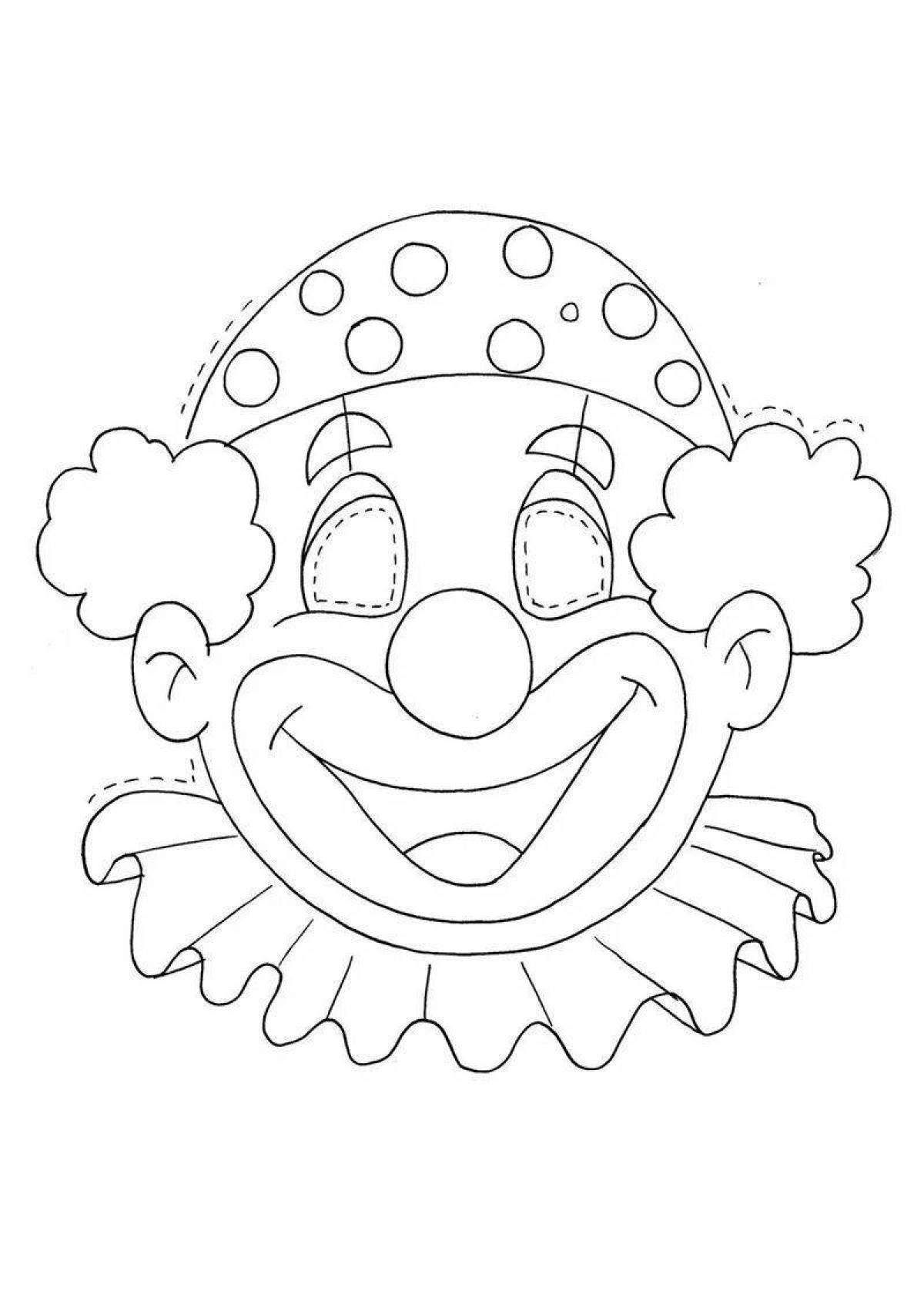 Маски на день смеха в детском. Клоун раскраска. Клоун шаблон. Лицо клоуна раскраска. Маски клоуна для детей.