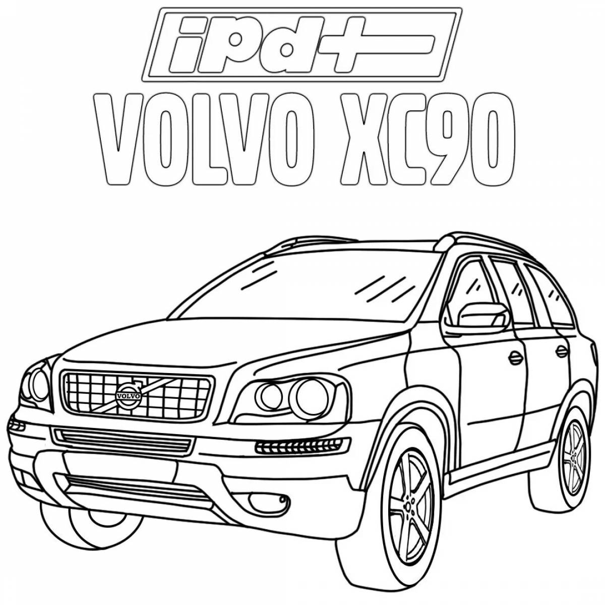 Раскраска Вольво xc90