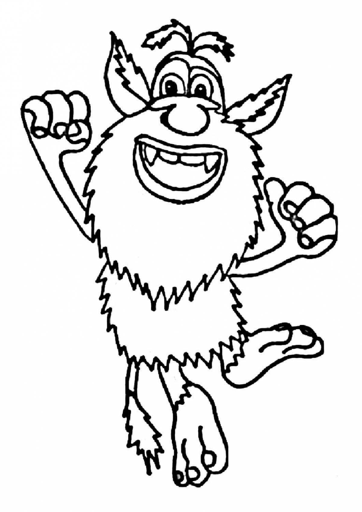Sparkling buba coloring pages for girls