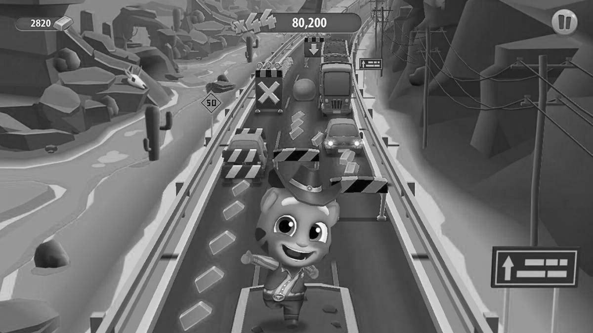 Photo Brave run for gold coloring